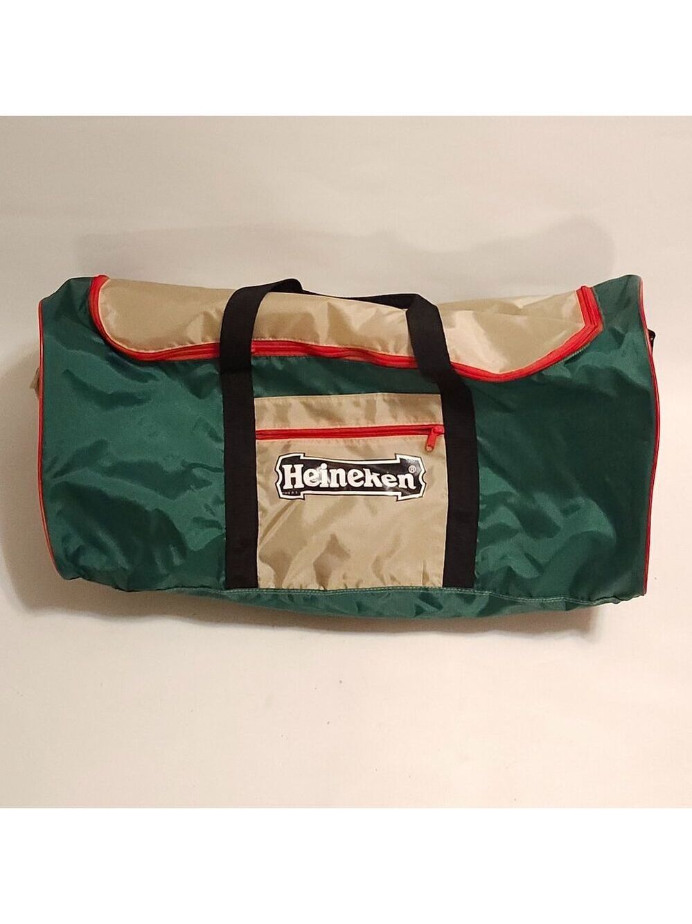LARGE Heineken Beer Duffel Bag Vintage HEINEKEN Duffle